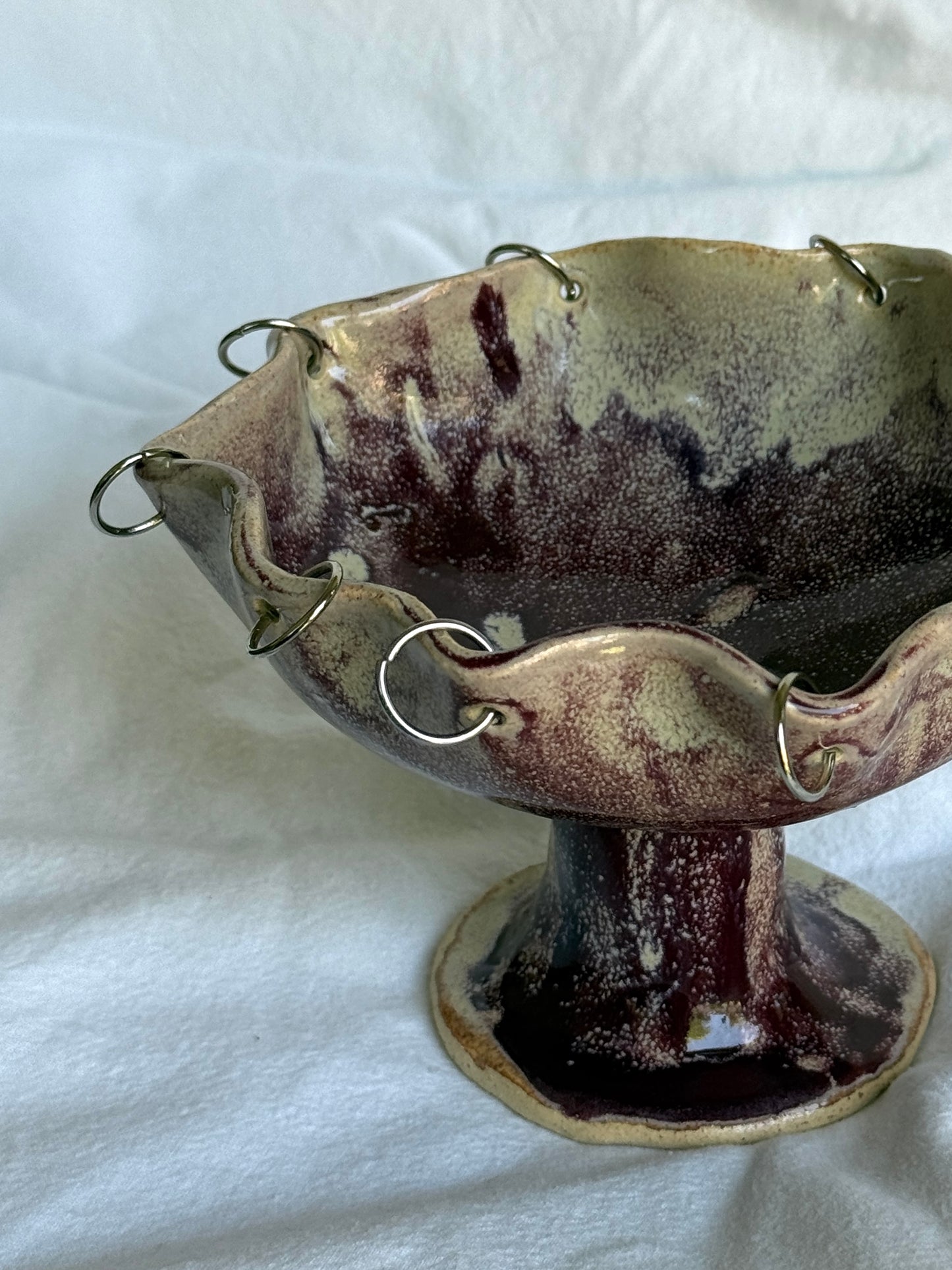 Pierced Pedestal Dish
