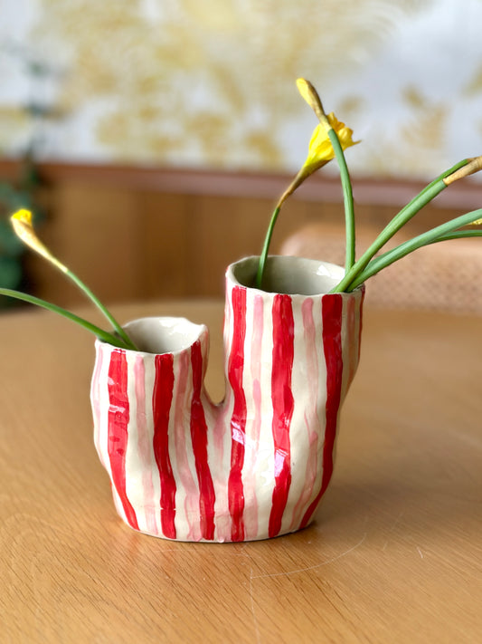 Candy Stripe Vase