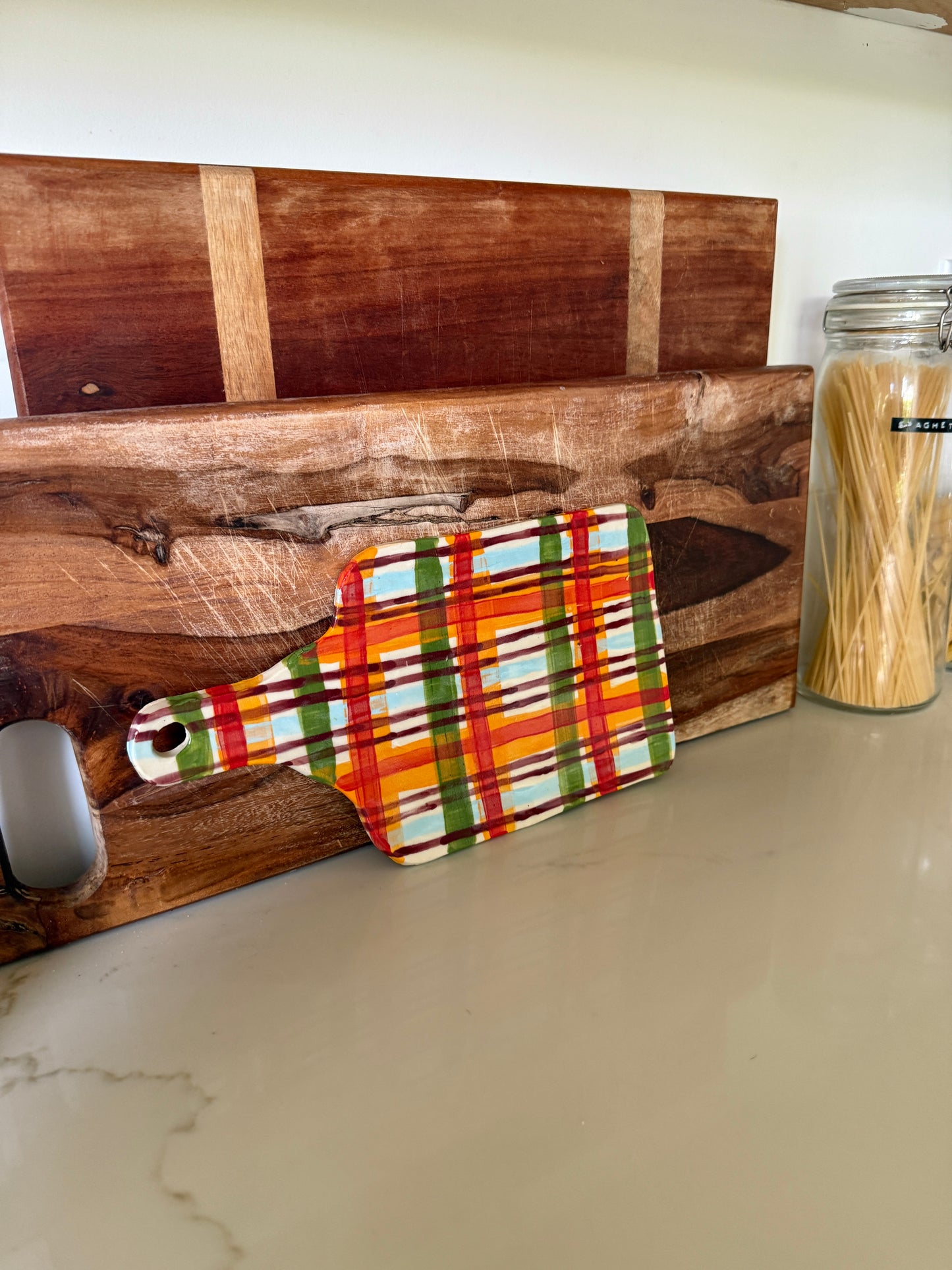 Plaid Serving Platter