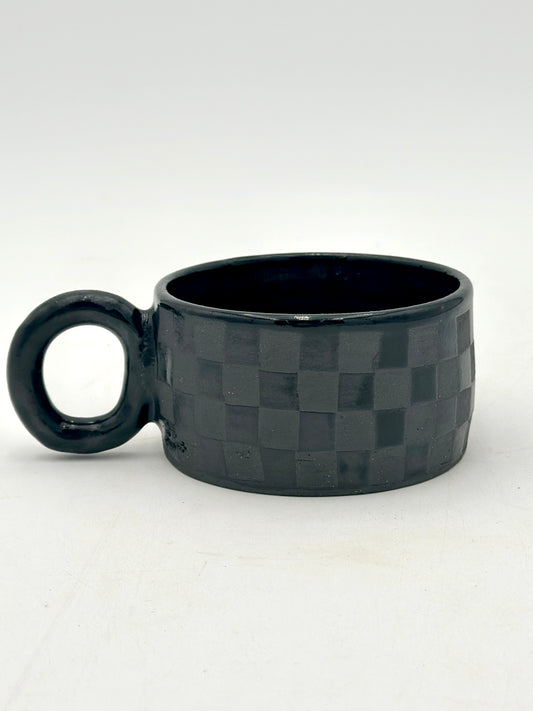 Black Sand Checkered Mug