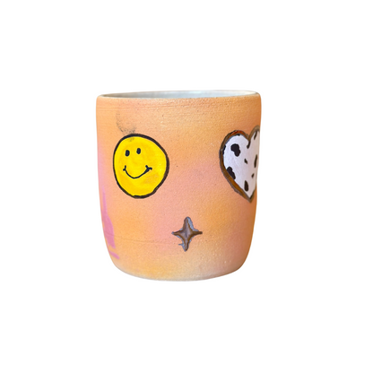 Millenial Doodle Cup (orange/pink) Seconds