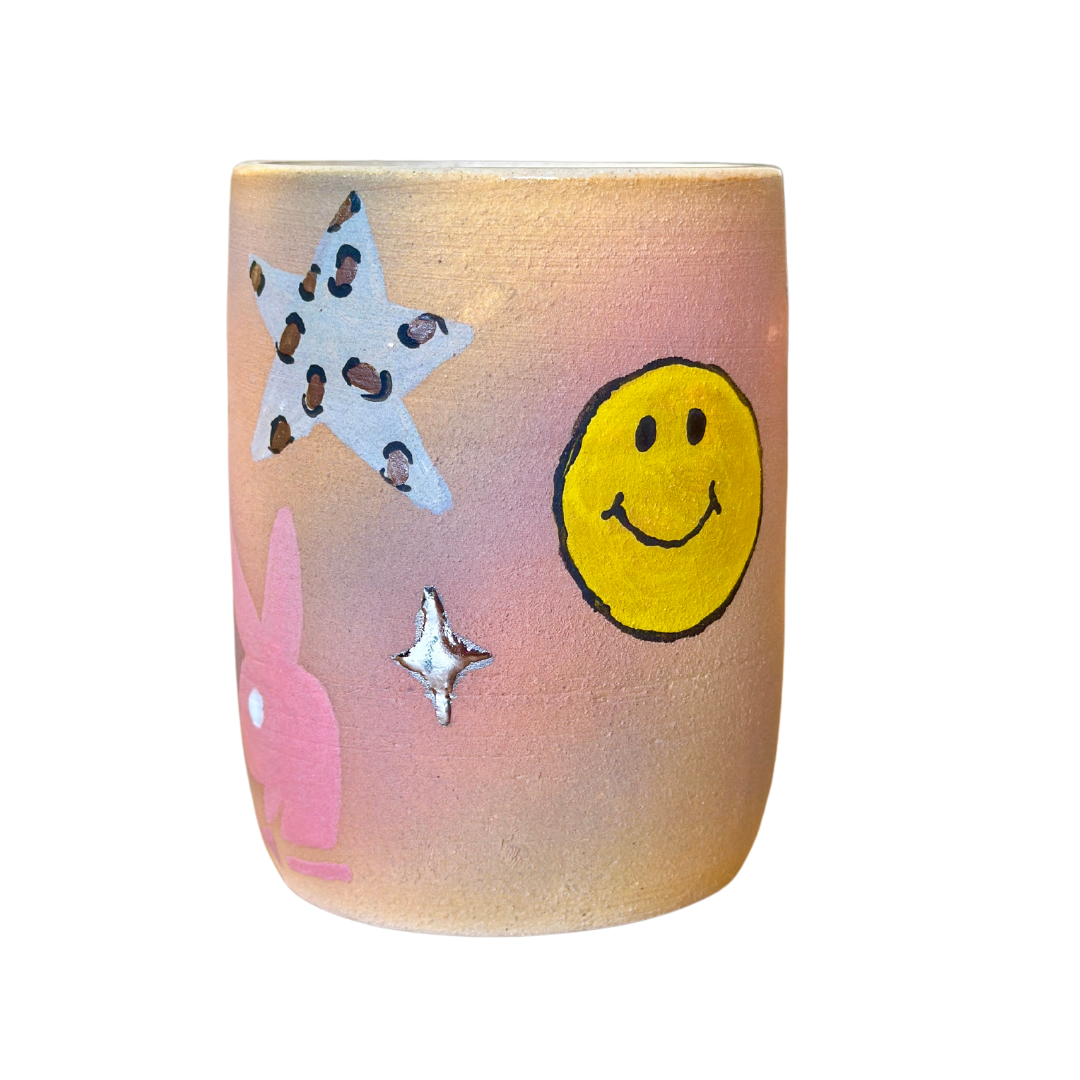 Millenial Doodle Cup (orange/pink/purple)