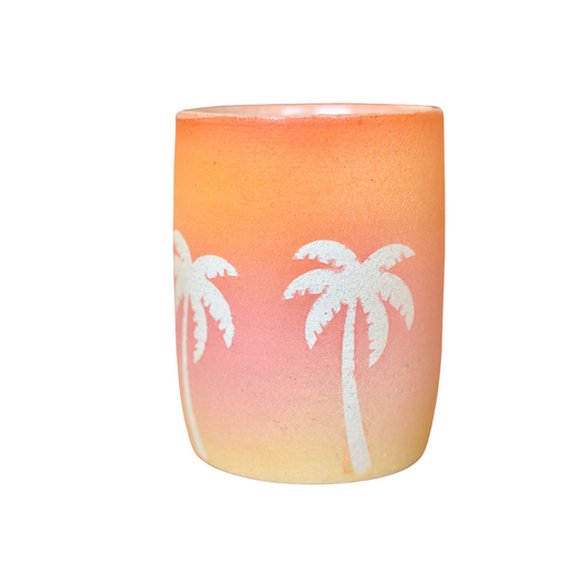 Palm Tree Cup (yellow/pink/orange)