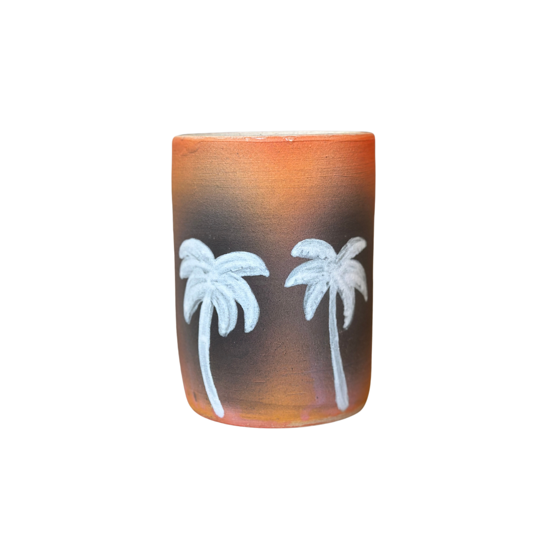 Palm Tree Cup (black/orange) Seconds