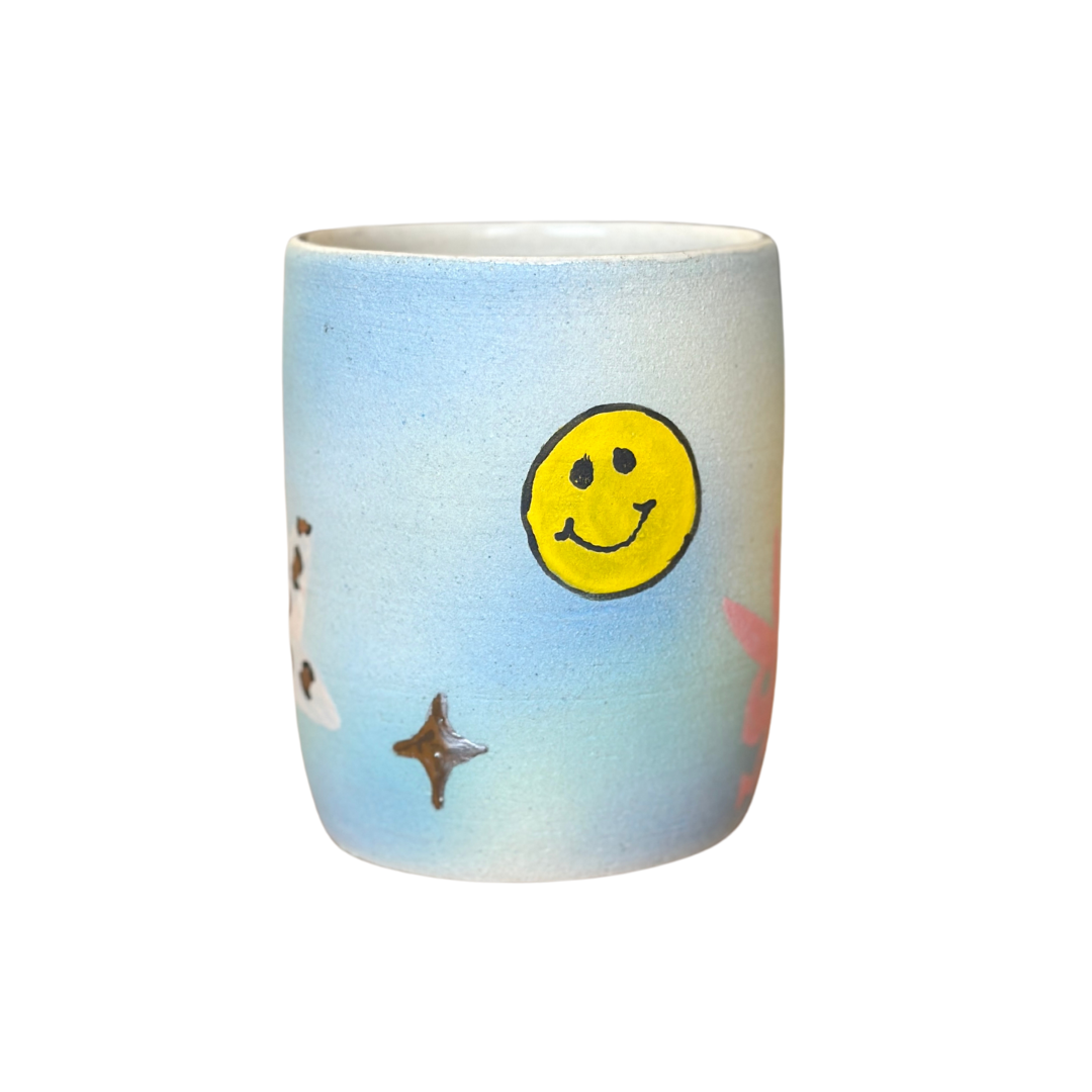 Millenial Doodle Cup (blue)