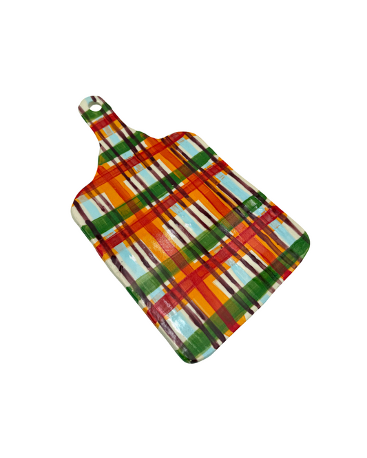 Plaid Serving Platter
