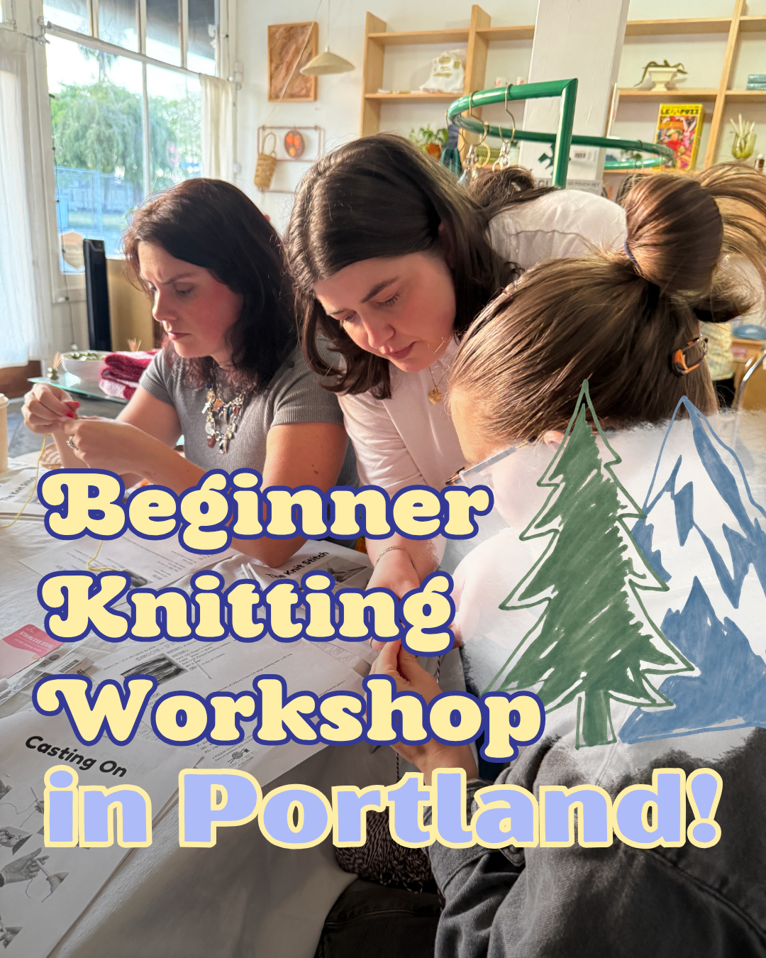 Beginner Knitting Workshop - Portland