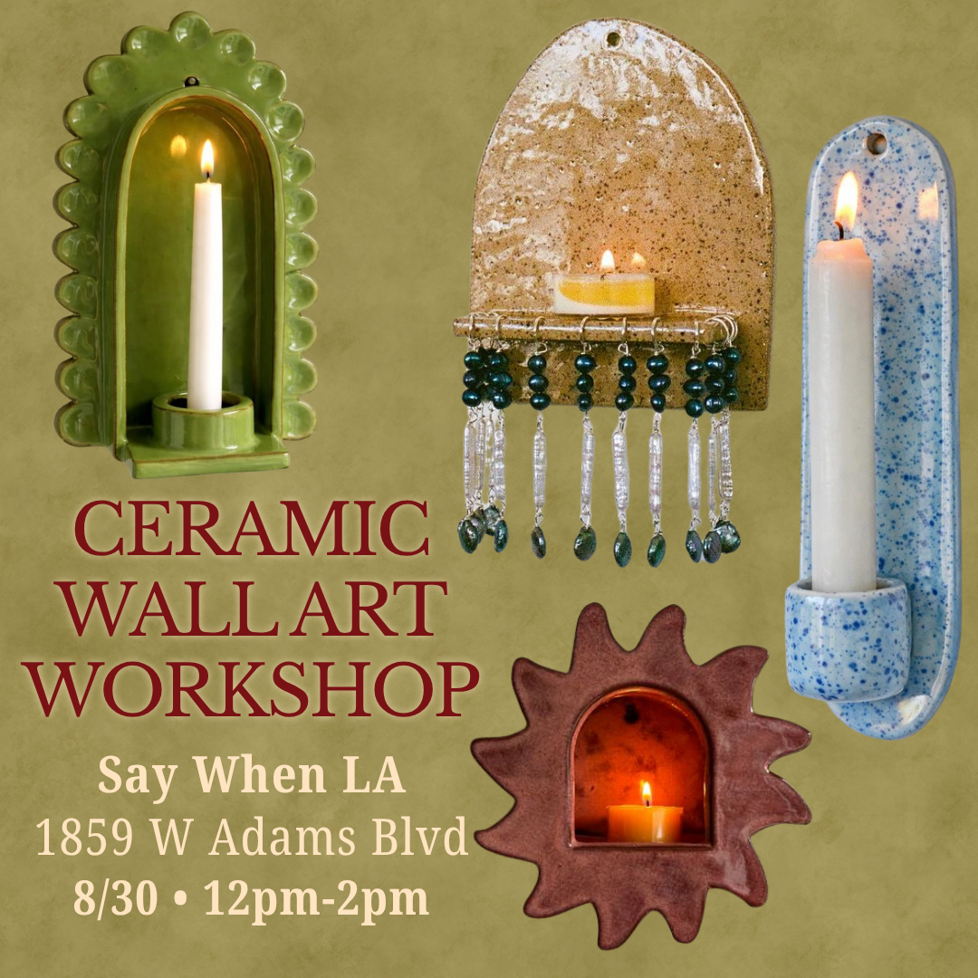Ceramic Wall Art Hand Building Workshop