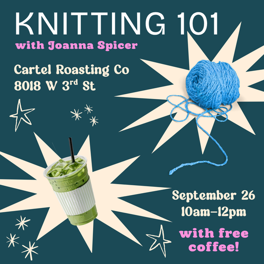 Beginner Knitting Workshop at Cartel Roasting Co