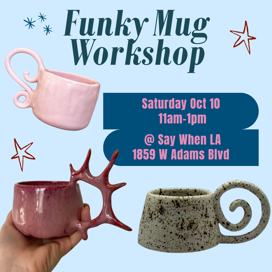 Funky Mug Hand Building Workshop