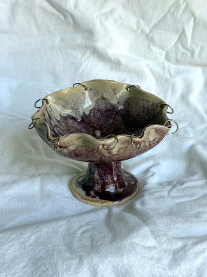 Pierced Pedestal Dish