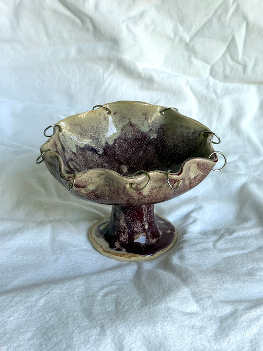 Pierced Pedestal Dish