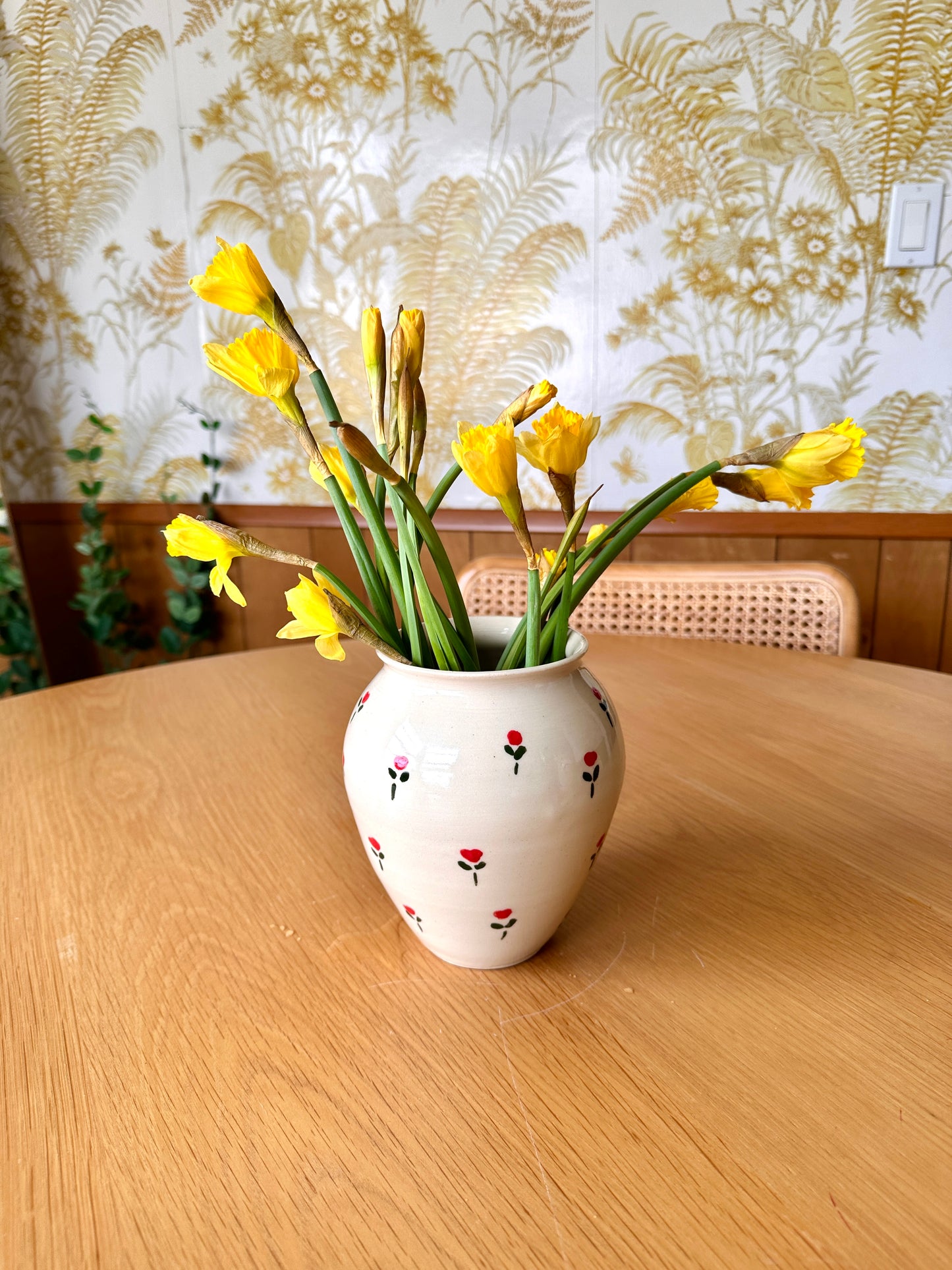 Floral Pattern Vase