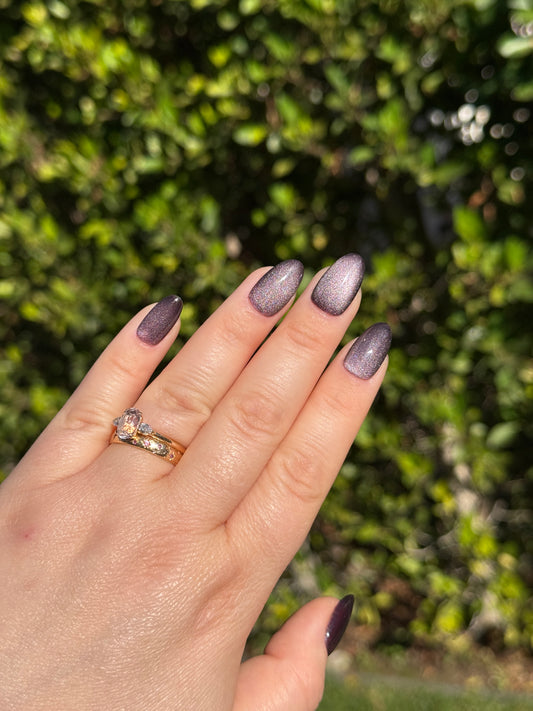 Smoked Purple Cat Eye