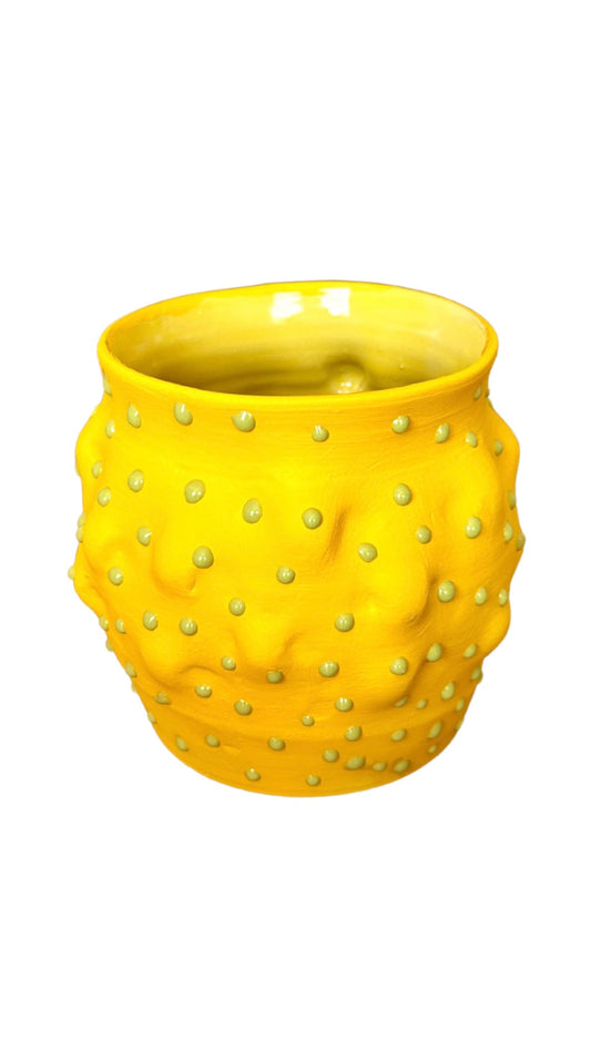 Monster Vase (Yellow & Green)