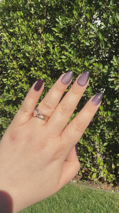 Smoked Purple Cat Eye